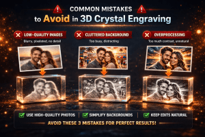 3D crystal engraving mistakes
